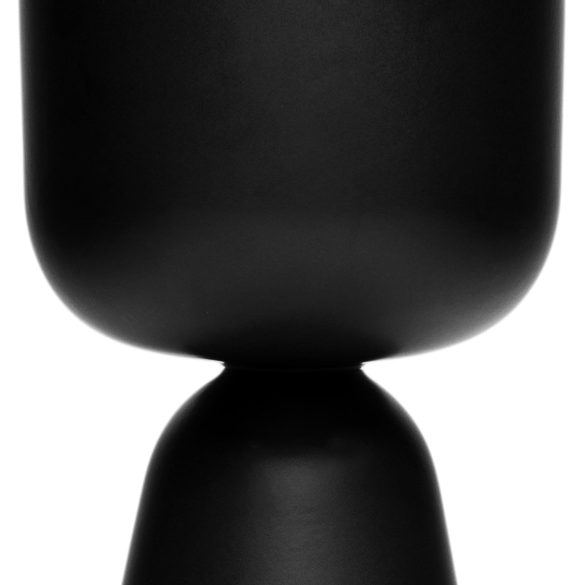Nappula ruukku matta musta XS jalallinen - Nappula plant pot 190x125mm matte black