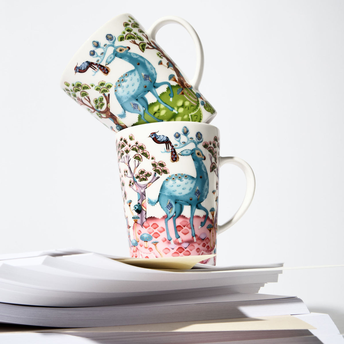 Satumetsä Becher 0,4l Babyrosa-Himmelblau - Satumetsä mug 0,4L baby pink-sky blue