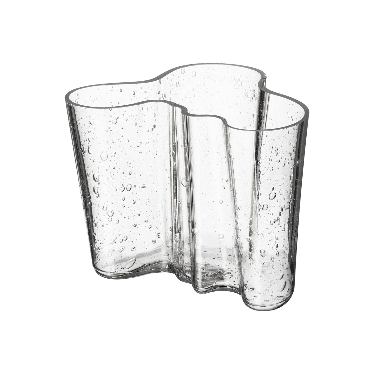 Aalto-Vase 120mm Blasen-Glas klar