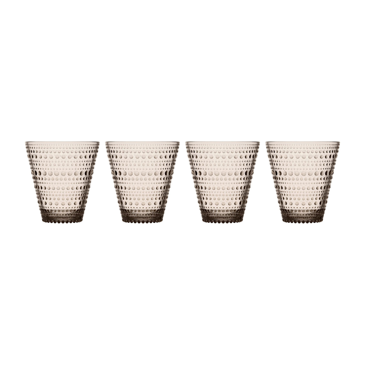 Kastehelmi tumbler 30cl linen 4pc