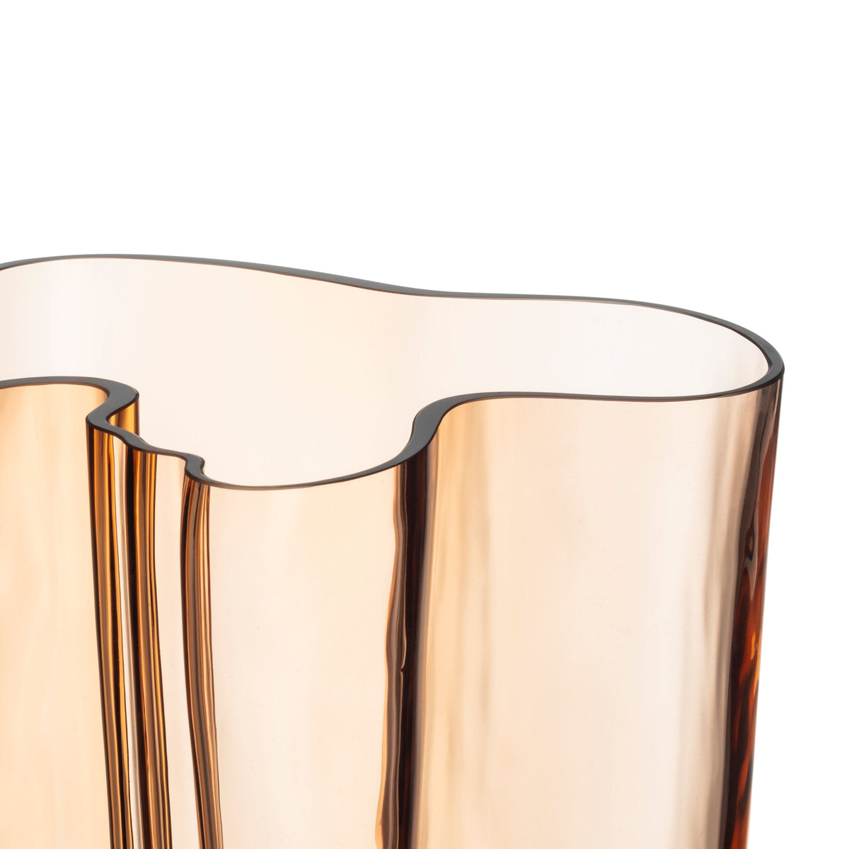 Aalto vase 200mm Rio brown wm