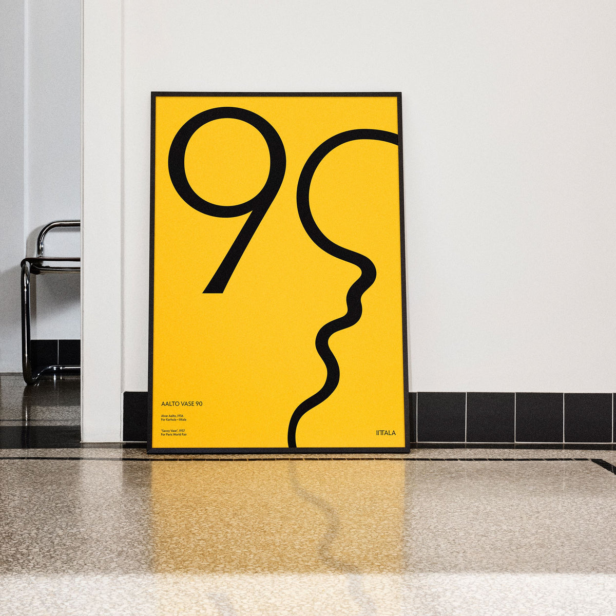Aalto-Poster 50 x 70cm Aalto 90 Gelb - Aalto poster 50x70cm Aalto 90 yellow