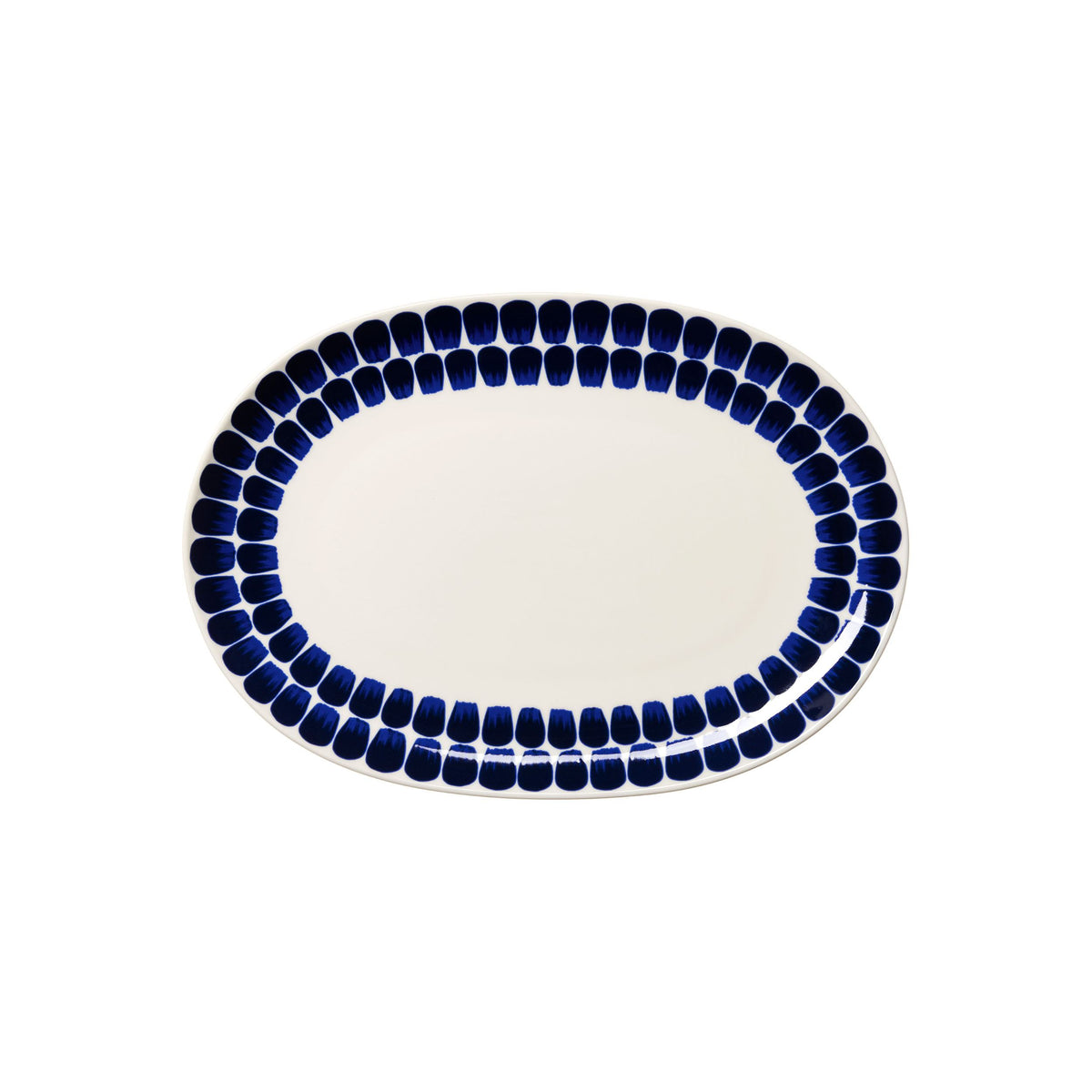 24h Tuokio oval plate 22x32 cobolt blue
