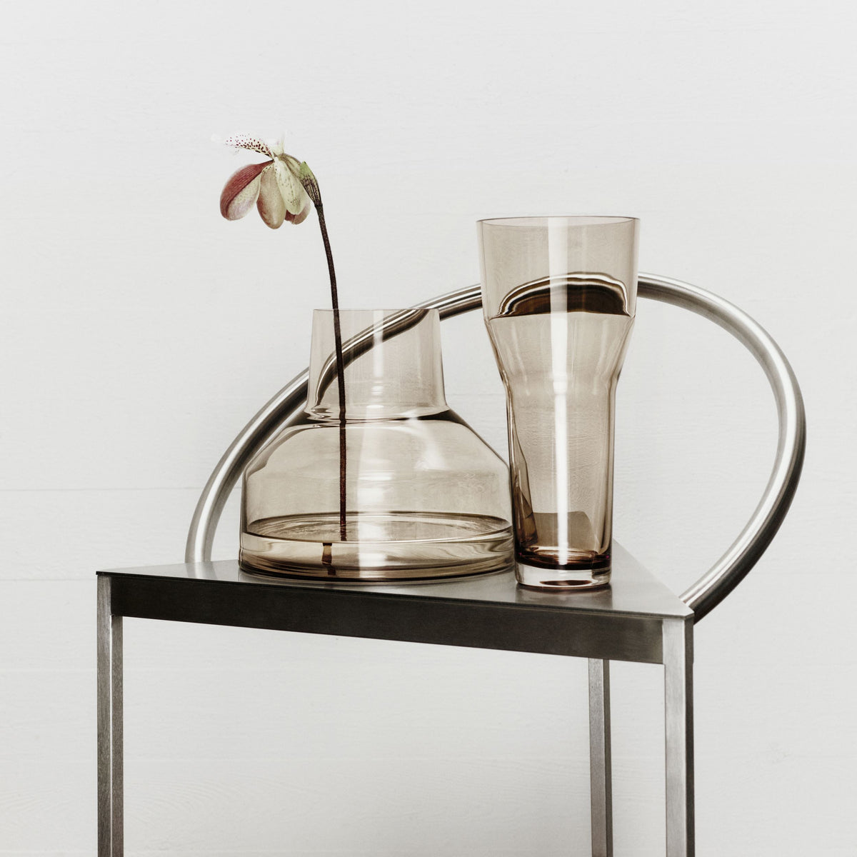 Solare matala maljakko 200x220mm pellava - Solare vase low 220x200mm linen