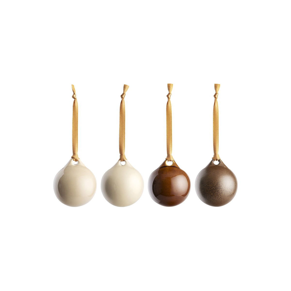 Kirnu pallot setti 4pcs beigemix - Kirnu baubles 50mm set 4pcs beigemix