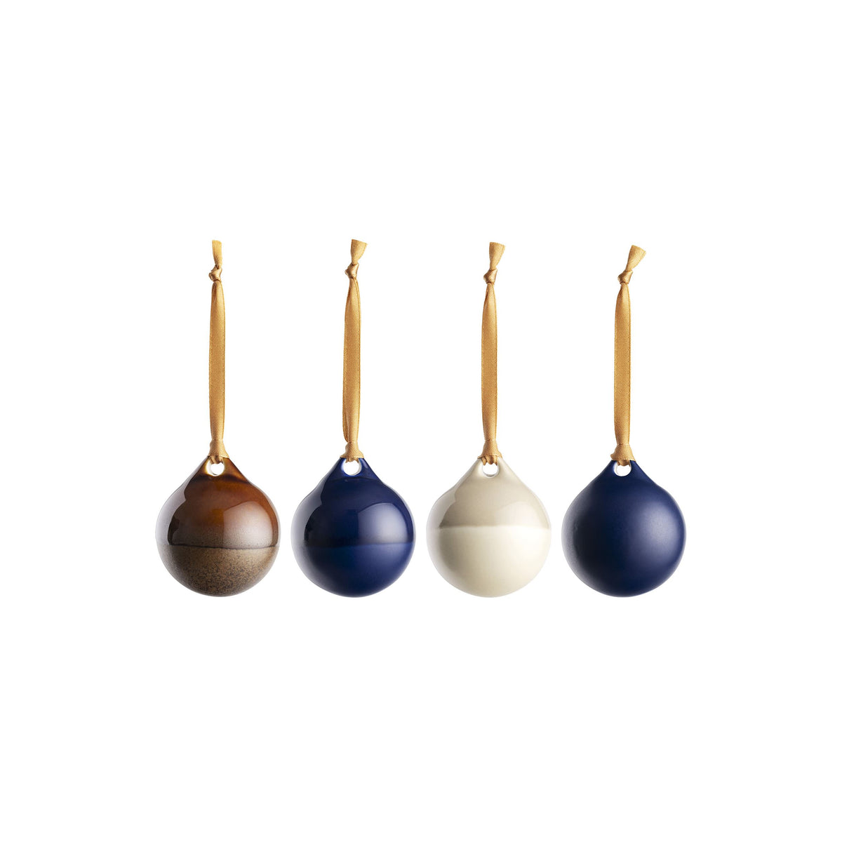 Kirnu kulor set 4pcs blåmix - Kirnu baubles 50mm set 4pcs bluemix