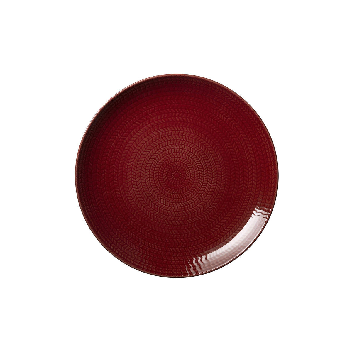 Blå eld tallrik 26cm röd - Blå eld plate 26cm red