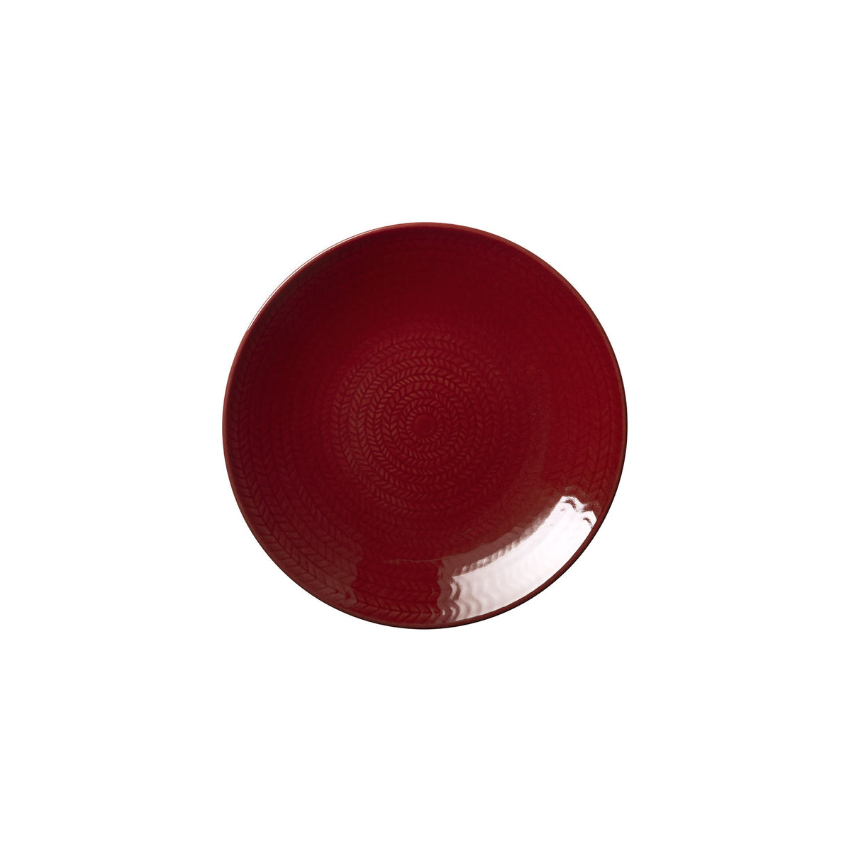 Blå eld tallrik 19cm röd - Blå eld plate 19cm red