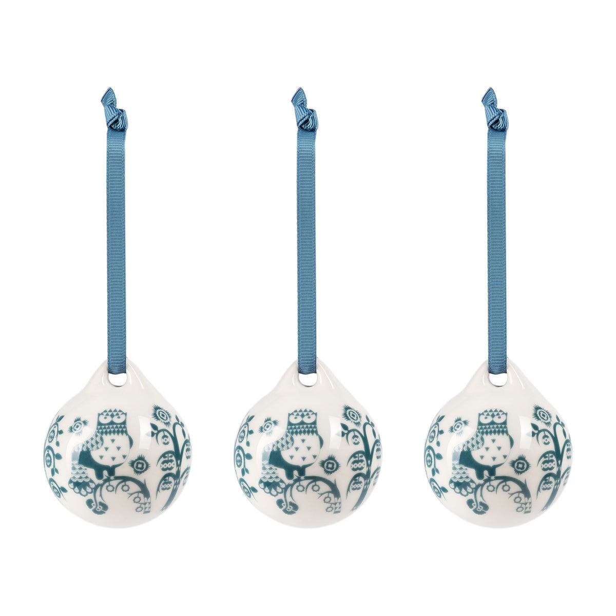 Taika ornament 5cm steel blue 3-pack - Taika ornament 5cm steel blue 3pc