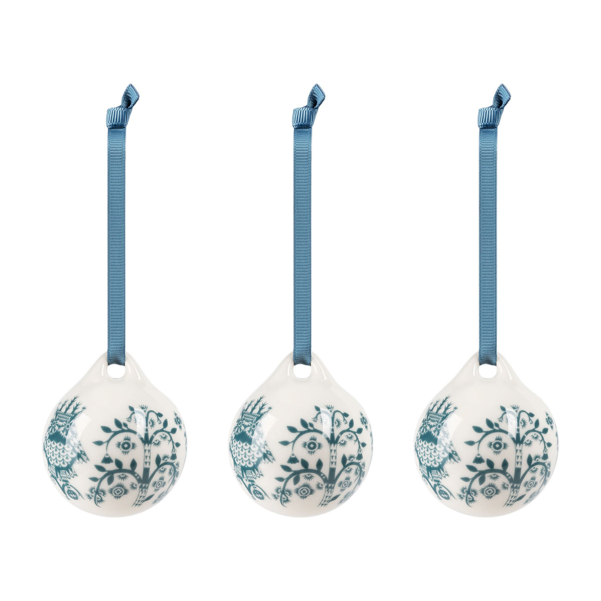 Taika ornament 5cm steel blue 3-pack - Taika ornament 5cm steel blue 3pc