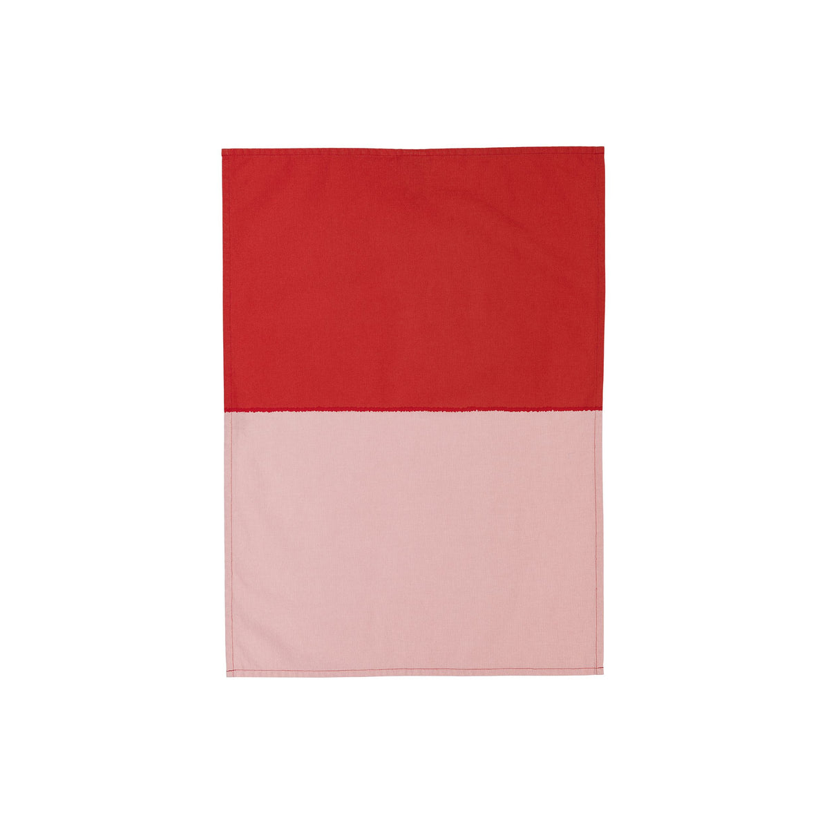 Vuokko keitiöpyyhe 50x70cm 2-väri pinkki-punanen GOTS - Vuokko k.twll 50x70 2-väri pink-red GOTS