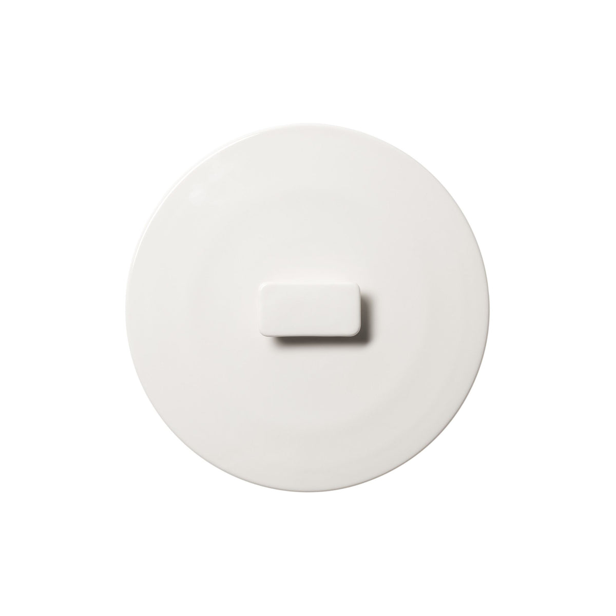 Mainio lid for oven dish round 2Lwhite