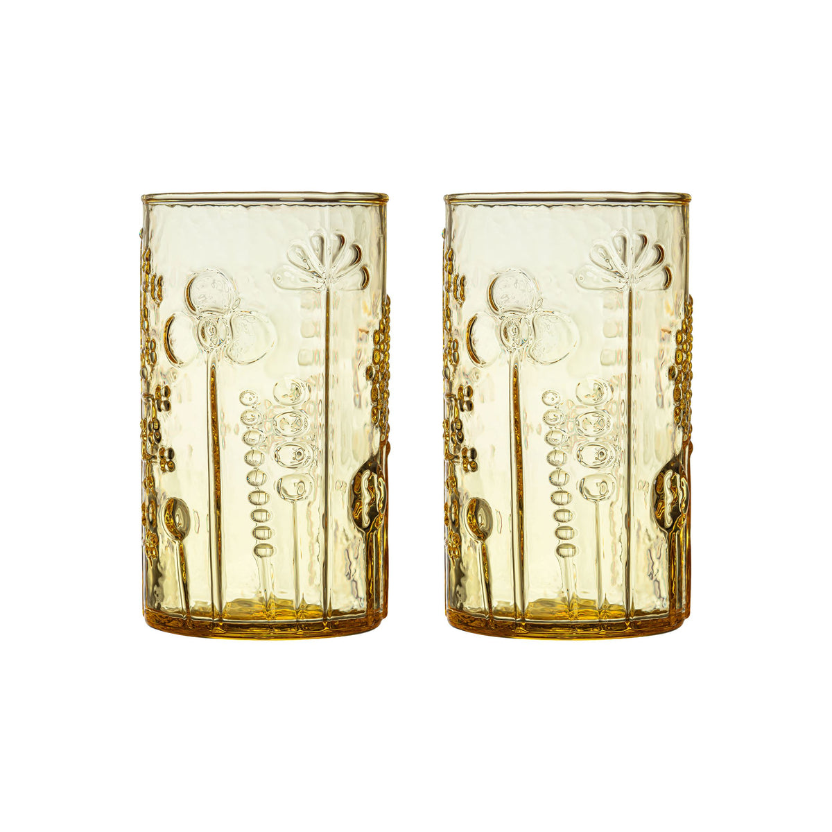 Flora Trinkglas 23cl 2 St. Zitrone - Flora tumbler 23cl lemon 2pc