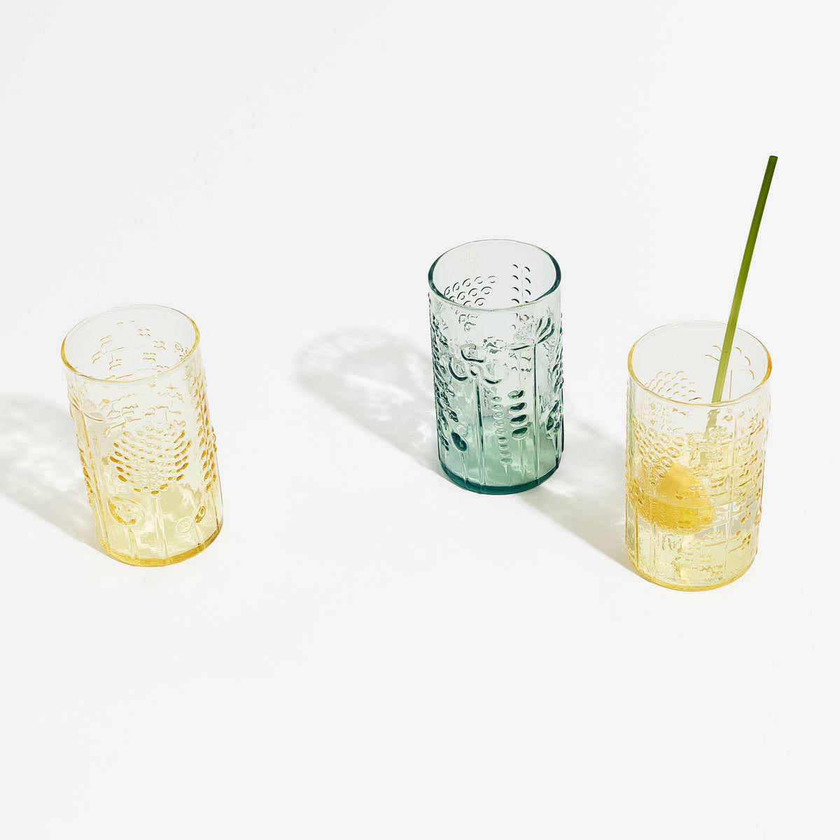 Flora Trinkglas 23cl 2 St. Zitrone - Flora tumbler 23cl lemon 2pc