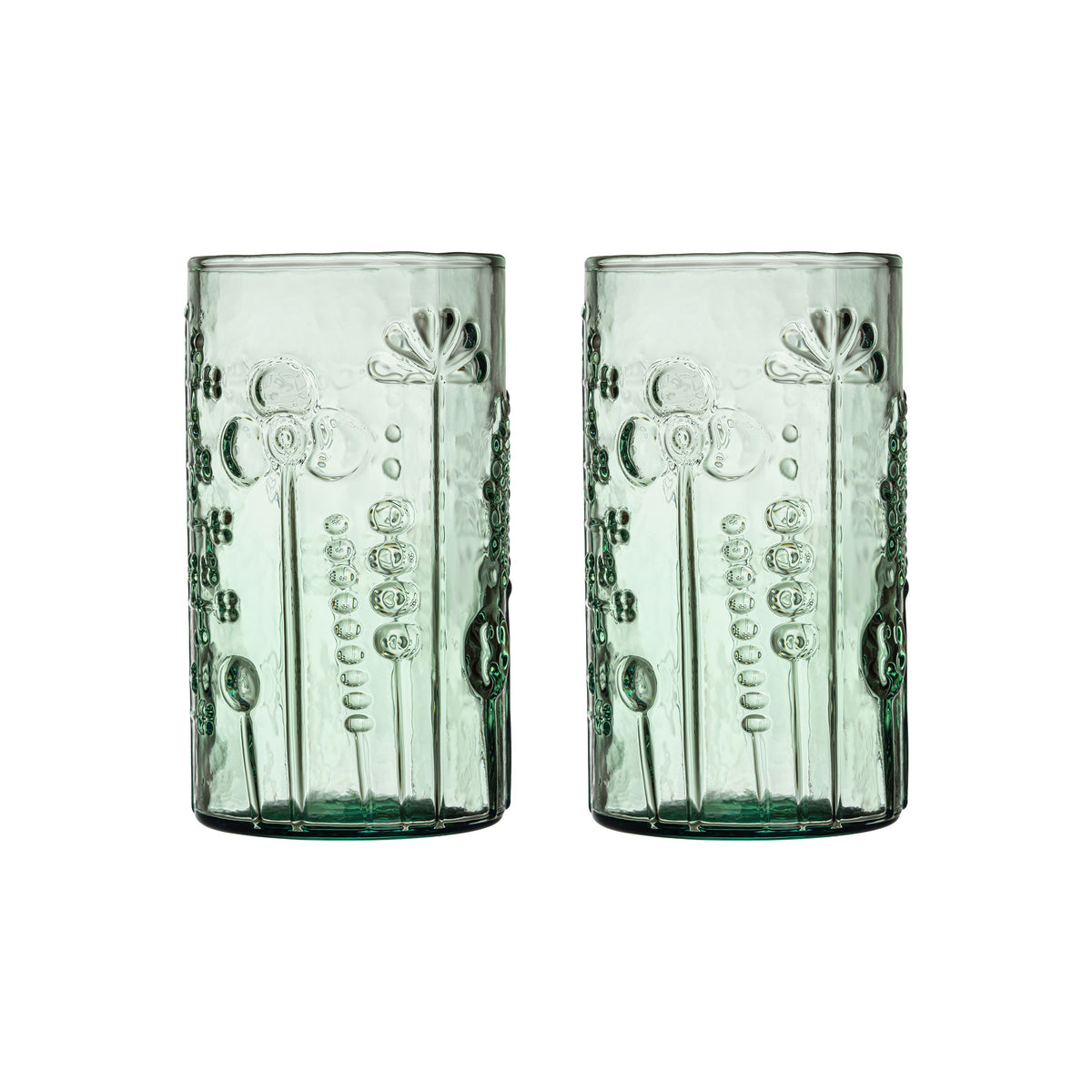Flora Trinkglas 23cl, 2 St. Hellgrün - Flora tumbler 23cl light green 2pc