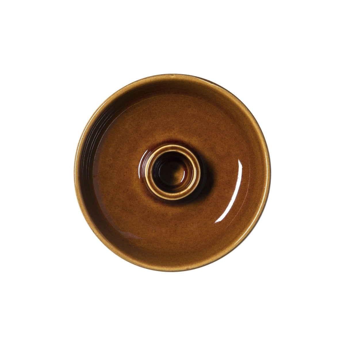 Kirnu candleholder 11x3,5cm glossy brown