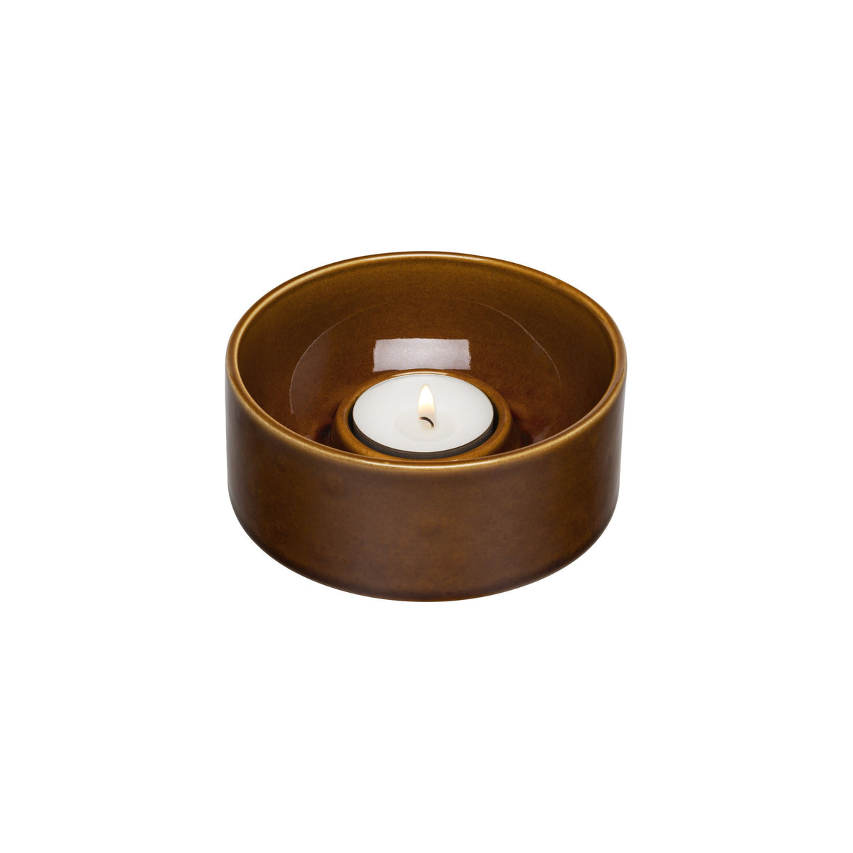 Kirnu tealight candleholder 11x5cm gl.br